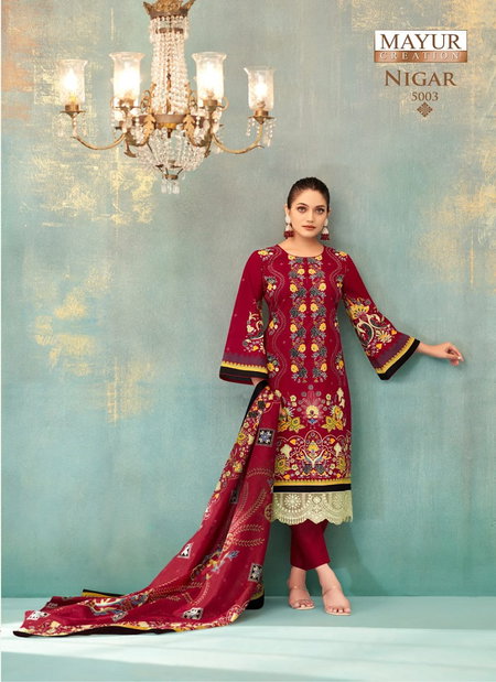 Nigar Vol 5 By Mayur Printed Cotton Dress Material Wholesale Market In SUrat
