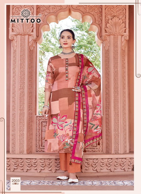 Nihaar By Mittoo Designer Printed Kurti With Bottom Dupatta Wholesale Shop In Surat
