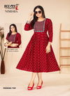 Nimisha By Deecee Rayon Printed Long Flaired Feeding Kurti Wholesale Shop In Surat
