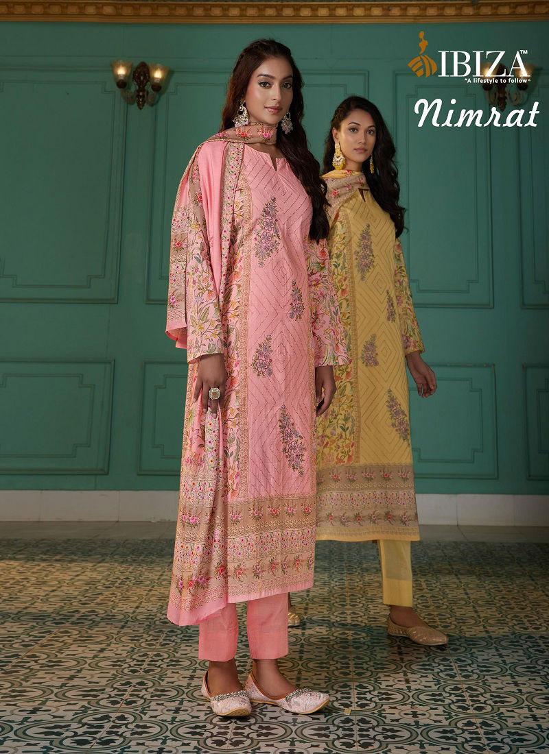 Nimrat By Ibiza Lawn Cotton Printed Designer Salwar Kameez Orders In India Catalog