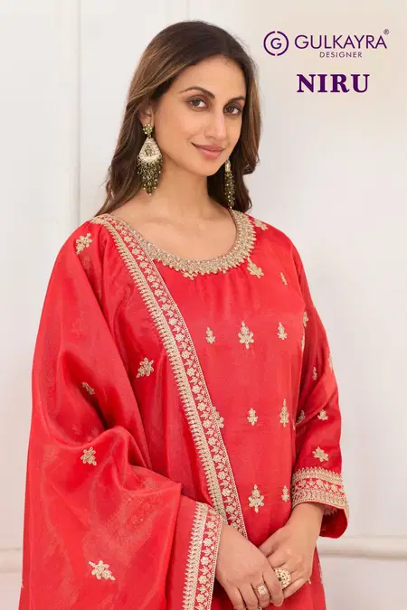 Niru By Gulkayra Shimmer Silk Surat Readymade Plazzo Suits Wholesale Market
