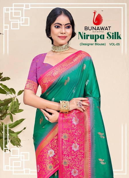 Nirupa Silk Vol 5 By Bunawat Silk Wedding Wear Wholesale Sarees Orders In India Catalog