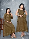 Nish Super 30 Vol 3 Rayon Fancy Party Wear Rayon Printed Designer Long Kurti With Koti Collection
