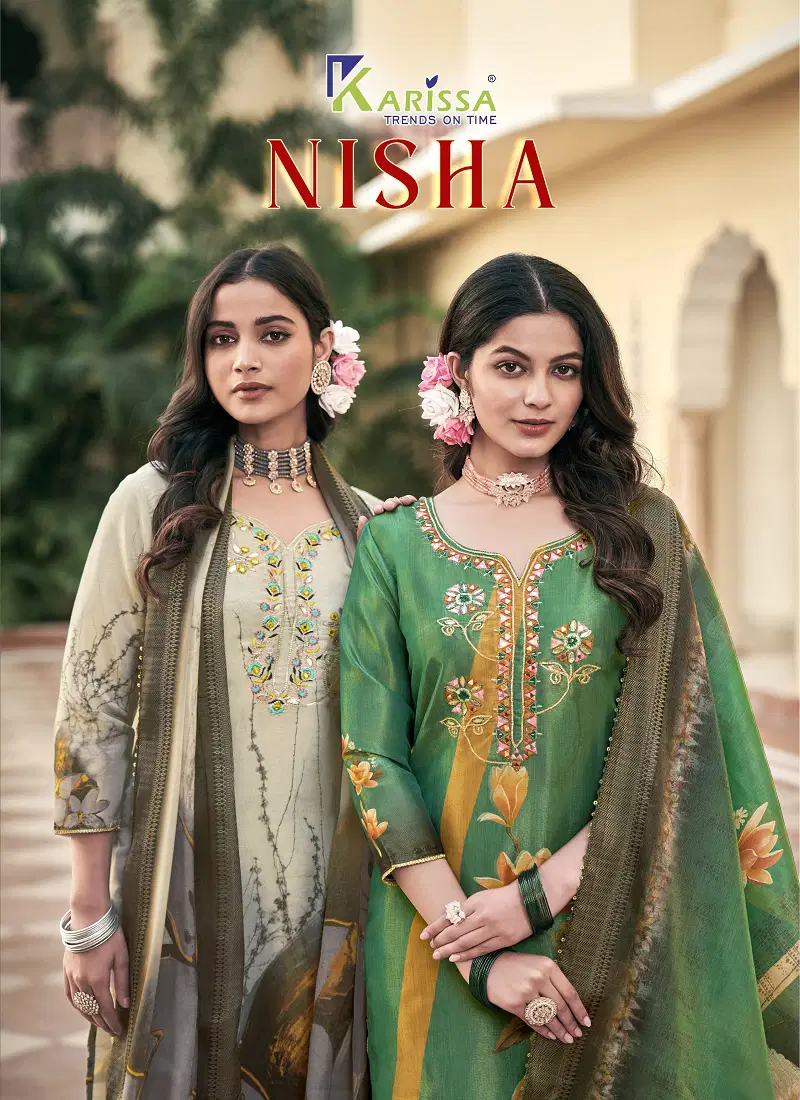 Nisha By Karissa Viscose Digital Printed Kurti With Bottom Dupatta Online Wholesale Catalog