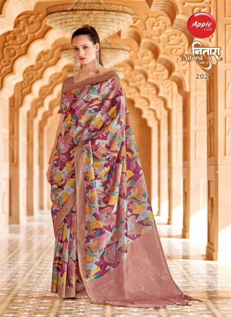 Nitara By Apple Cotton Blend Printed Designer Sarees Wholesale Market In Surat Catalog