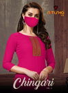 Nitisha Chingari Vol 2 Latest Collection Of Designer Printed Embroidered Casual Wear Kurtis 
