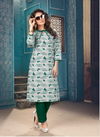 Nitisha Nx Butterfly Designer Regular Wear Long Kurtis With Bottom Collection
