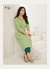 Nitya Kavya Latest Fancy Designer Embroidery Work Party Wear Casual Wear Kurtis With Bottom Collection