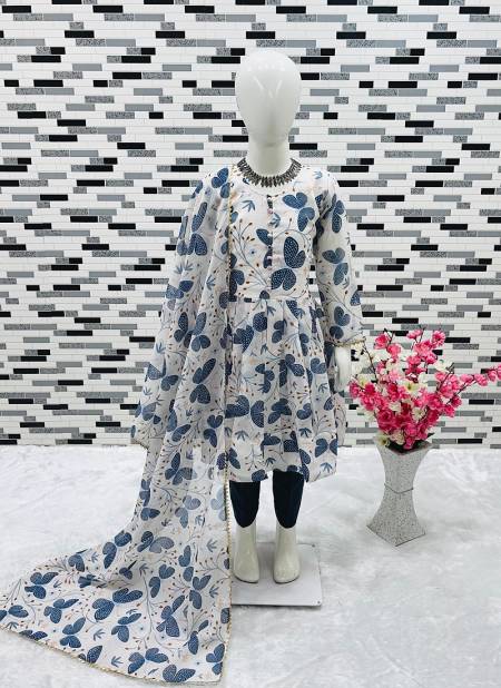 NOC 503 Faux Georgette Kids Wear Girls Readymade Suits Wholesale Price In Surat