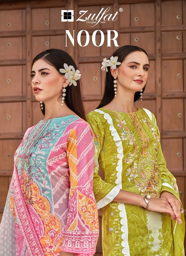 Noor By Zulfat Cotton Printed Dress Material Wholesale Shop In Surat