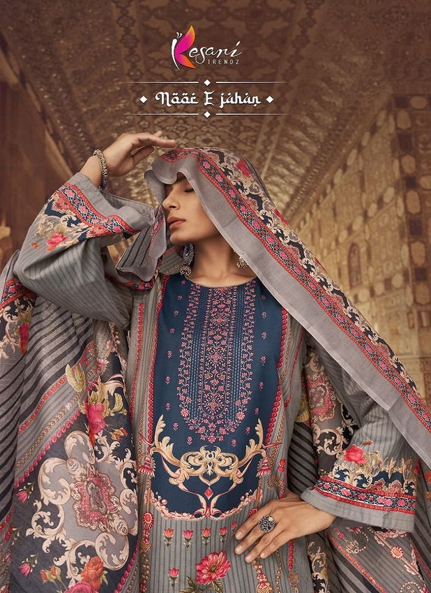 Noor E Jahan By Kesari Lawn Karachi Cotton Dress Material Wholesale Shop In Surat