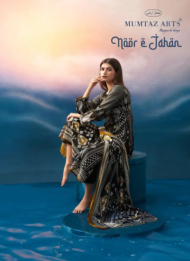 Noor E Jahan By Mumtaz Jam Satin Digital Printed Dress Material Orders In India