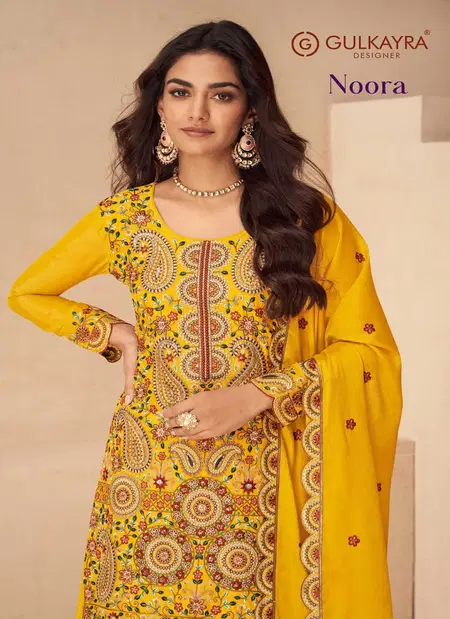 Noora By Gulkayra Chinon Embroidery Wholesale Readymade Suits In India
