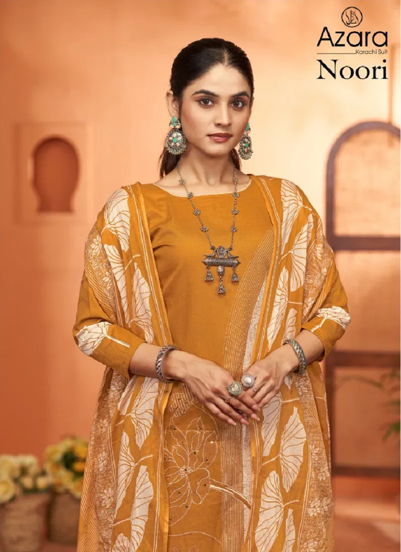 Noori By Radhika Azara Lawn Cotton Printed Dress Material Orders In India Catalog