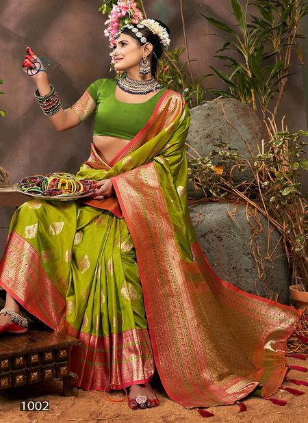 Noorie Silk Vol 2 By Saroj Rich Contrast Pallu Silk Saree Suppliers In India
 Catalog