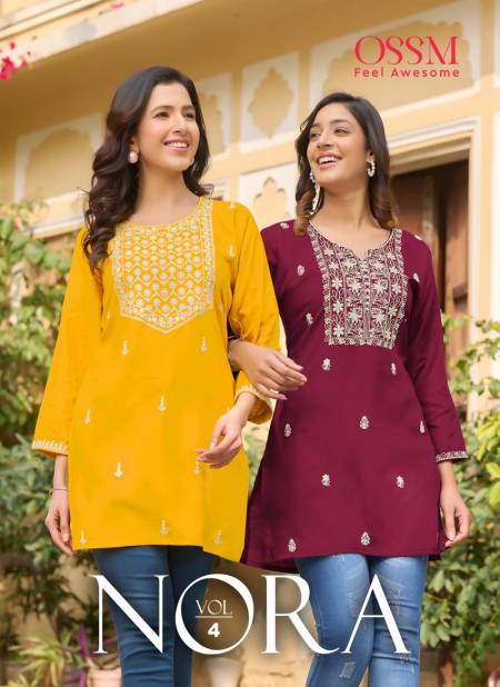 Nora Vol 4 By Ossam Ladies Top 401 To 406 Wholesale clothing suppliers in India Catalog