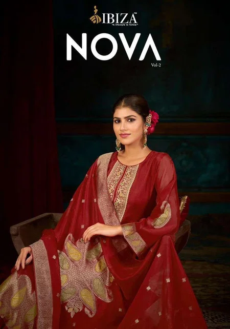 Nova Vol 2 By Ibiza Banglory Silk Designer Salwar Suits Wholesale Online