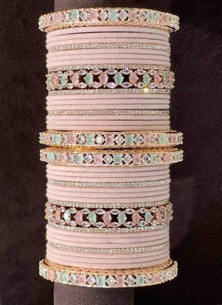 Nr Baby Pink Exclusive Matching Bridal Set Bangles Catalog