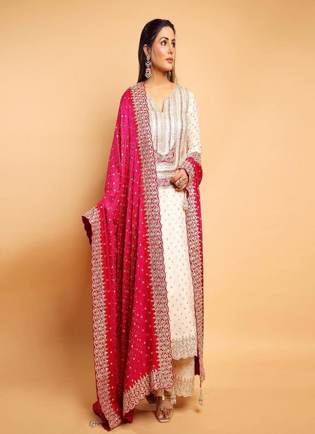 Nsr 803 Heavy Faux Georgette Embroidery Readymade Suits Wholesale Online