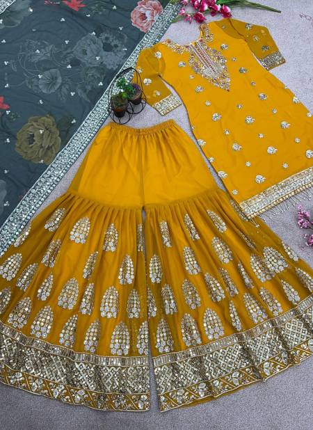 Nsr 807 Designer Function Wear Readymade Sharara Suits Exporters In India