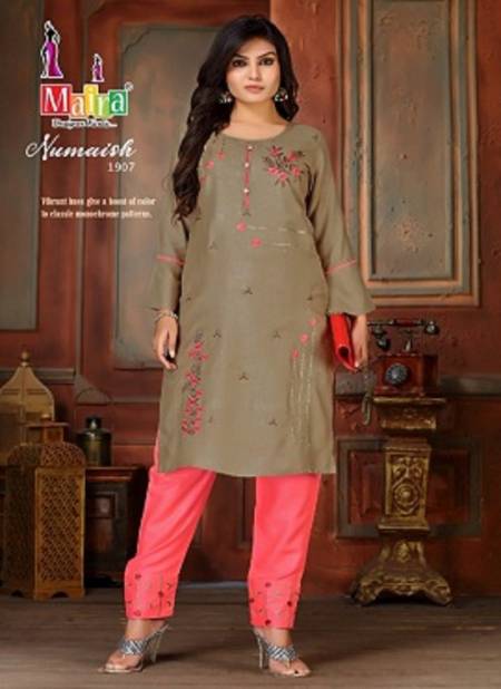 Numaish 19 Latest Fancy Ethnic Wear Designer rayon Kurti With Bottom Collection Catalog