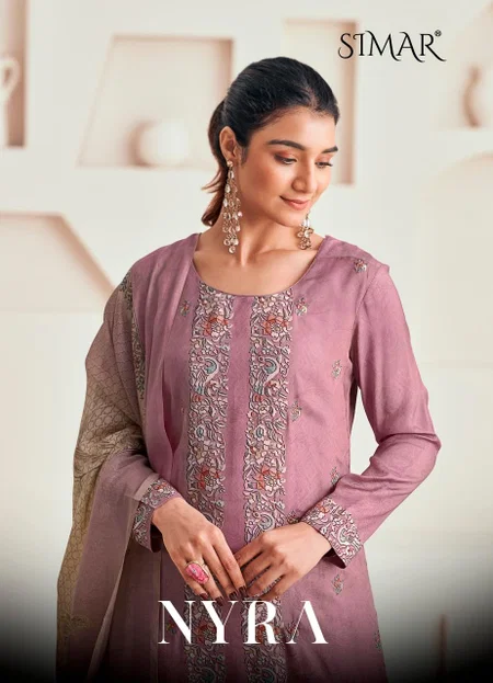 Nyra By Glossy Simar Modal Muslin Dress Material Exporters In India