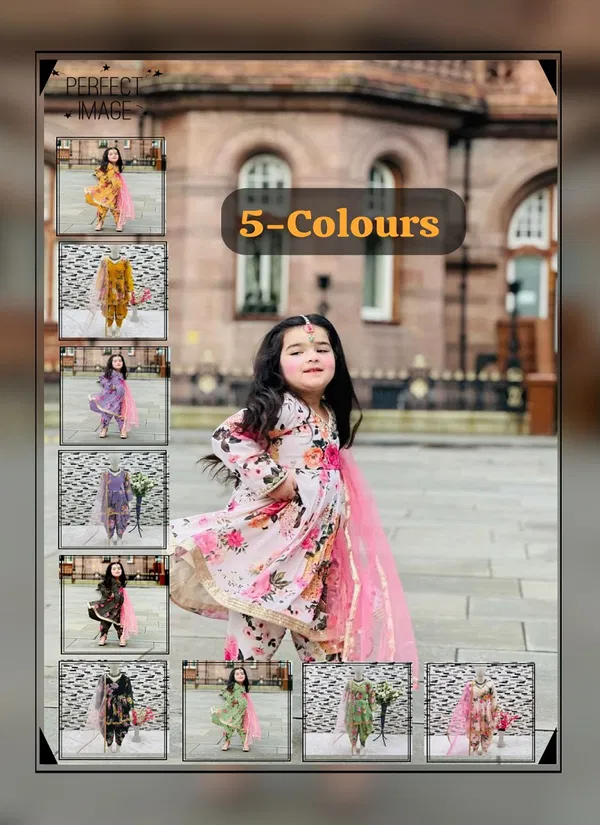 OC 160 Heavy Fox Georgette Printed Girl Kids Wear Readymade Suits