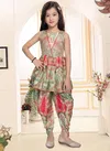 OC 179 Chinon Silk Printed Girl Wear Kids Wholesale Readymade Suits In India