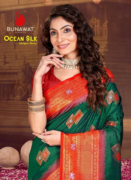 Ocean Silk By Bunawat Silk Wedding Wear Wholesale Sarees Suppliers In Mumbai Catalog