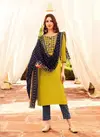 Odhani 2 Embroidery Ethnic Wear Kurti With Pant And Dupatta Latest Collection