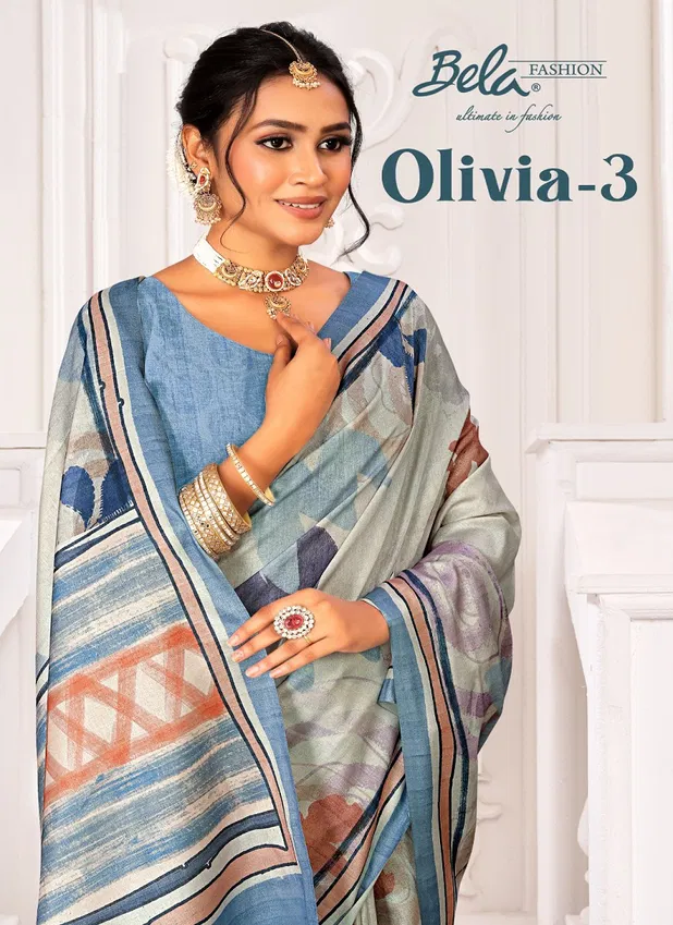 Olivia Vol 3 By Bela Manipuri Printed Designer Saree Wholesale Online