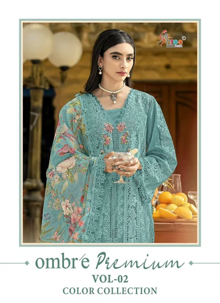 Ombre Premium 3961 E To H By Shree Cotton Surat Pakistani Salwar Suits Wholesale Market
