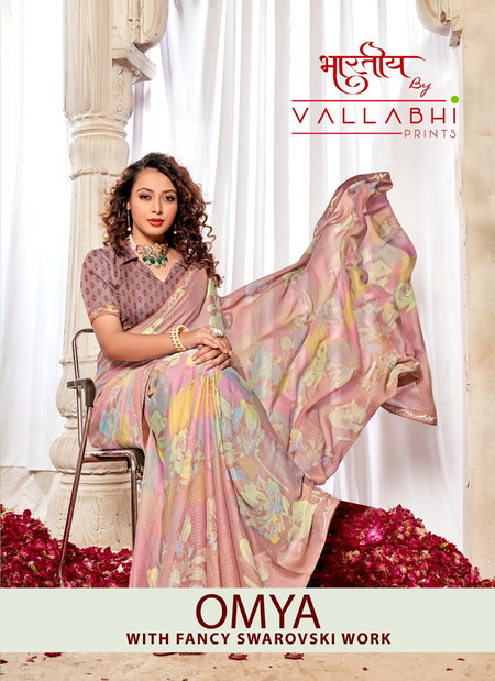 Omya By Vallabhi Moss Georgette Sarees Wholesale Price In Surat