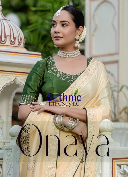 Onaya By Sethnic Ultrasoft Chinon Occasion Wear Saree Wholesale Online