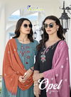 Opel Vol 4 By Karissa Viscose Rayon Weaving Kurti With Bottom Dupatta Wholesale Shop In Surat