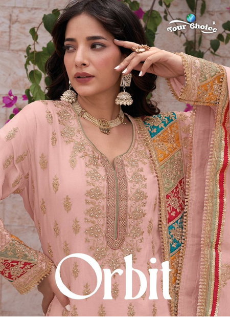 Orbit By Your Choice Pure Chinon Sharara Readymade Suits Wholesale Shop In Surat