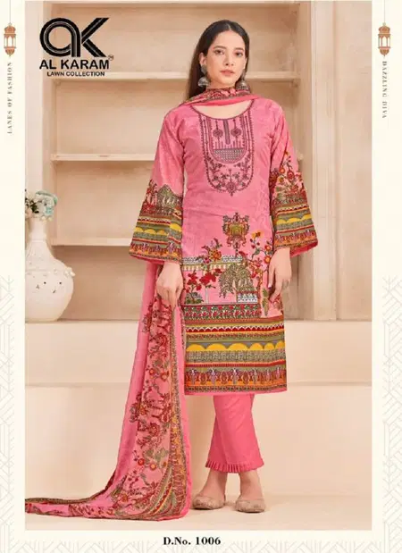 Orchid Vol 1 By Al Karam Printed Premium Soft Cotton Dress Material Wholesale Shop In Surat
