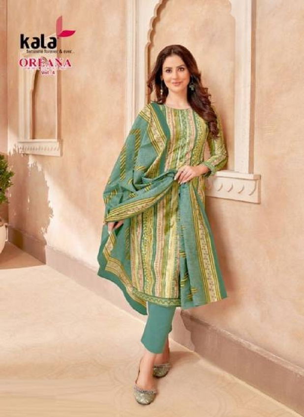 Oreana Vol 4 By Kala Cotton Dress Material Catalog