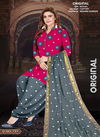 Original Bandhani Latest Printed Regular Wear Heavy Cotton Dress Material Collection