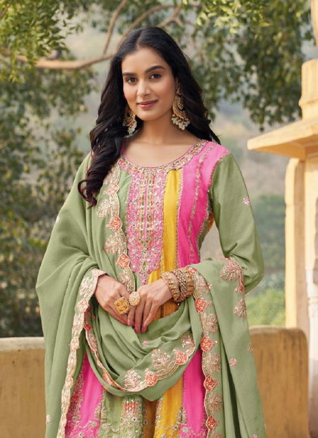 Orra 3 By Your Choice Heavy Chinon Sharara Readymade Suits Wholesale Market In Surat