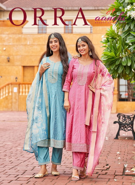 Orra By Aanchi Pure Vatican Surat Kurti With Bottom Dupatta Wholesale Market