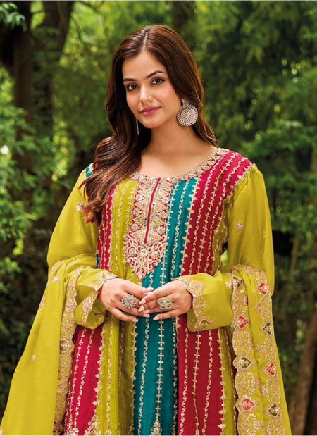 Orra Vol 4 By Your Choice Heavy Chinon Sharara Readymade Suits Wholesale Market In Surat
