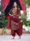 Ossm Afghani Vol 4 Modal Printed Kurti With Bottom Dupatta Catalog
