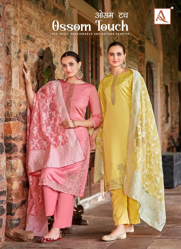 Ossom Touch By Alok Suit Jam Cotton Dress Material Suppliers In India