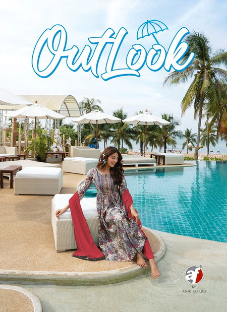 Outlook By AF Viscose Blended  Kurti With Bottom Dupatta Wholesale Market In Surat