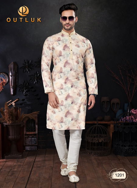 Outluk Wedding Collection Vol 12 Cotton Pintex Mens Kurta Pajama Manufacturers Catalog