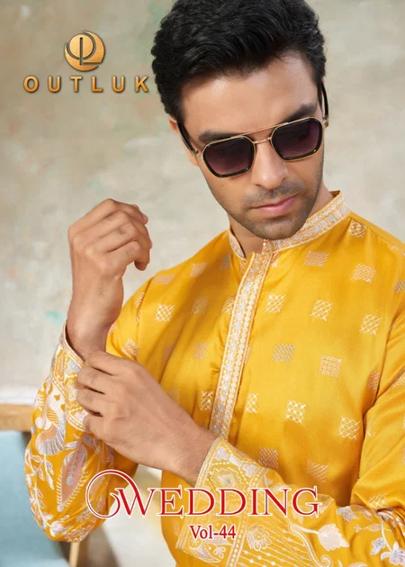 Outluk Wedding Vol 44 Pure Silk Digital Printed Kurta With Pajama Dupatta Manufacturers