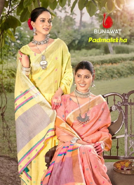 Padmalekha By Bunawat Cotton Silk Designer Saree Wholesale Market In Surat
