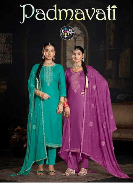 Padmavati By Fourdots Jam Cotton Designer Wholesale Salwar Suits Wholesalers In Surat