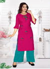 Pahal 2 Festive Wear Designer Rayon Printed Ethnic Wear Kurti With Bottom Collection
